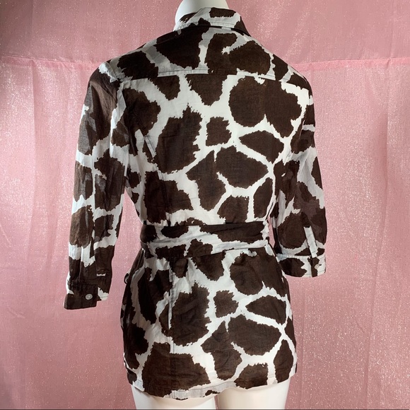 NWOT Liz Claiborne Animal Print Jacket Top - Picture 4 of 5